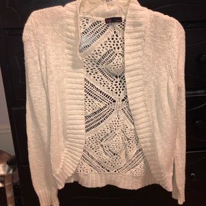 2 cardigans. One long sleeve and one short sleeve